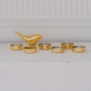 Luxury gold tea light candle holders set of 6 with premium PVD finish for elegant home décor