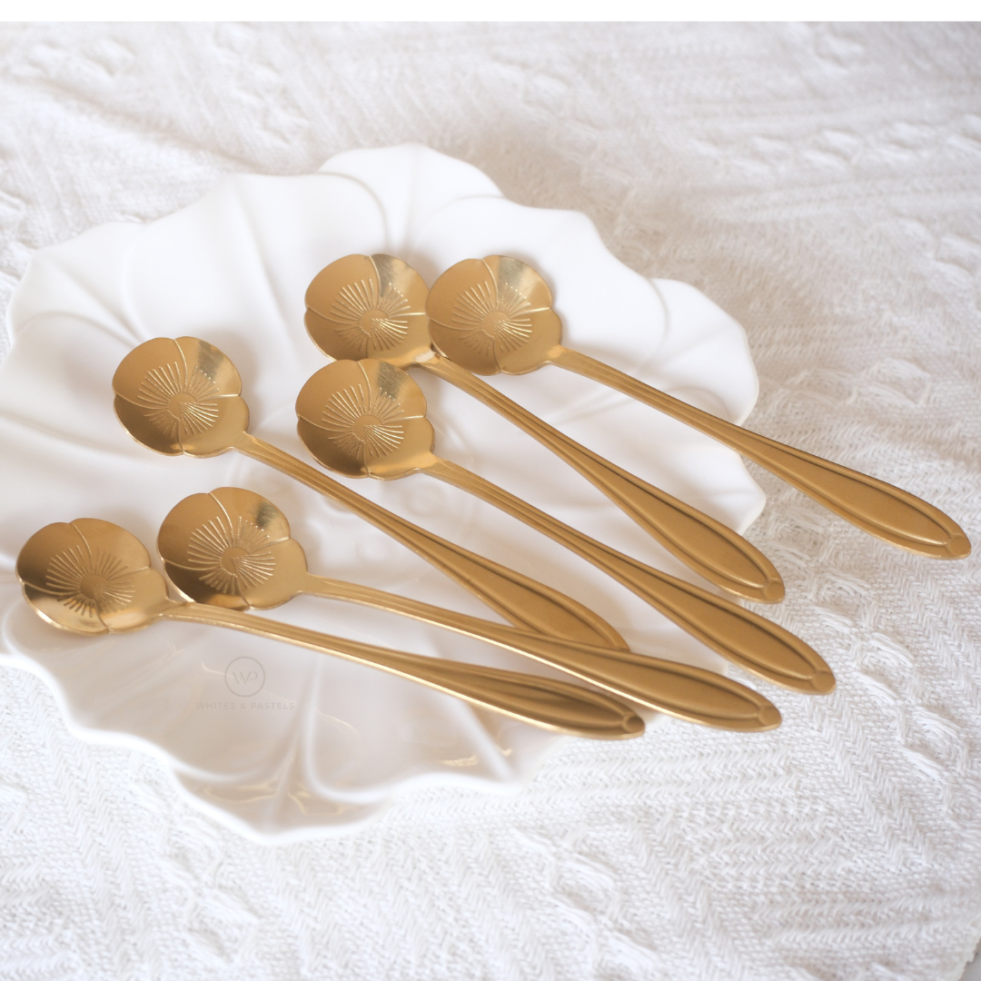 Designer gold stainless steel spoons that elevate every dining experience