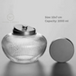 Glass kitchen storage jar with stylish metal lid – 10x7 cm