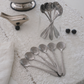High-quality silver stainless steel dessert spoon collection for stylish serving