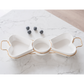 Designer ceramic platter for tea-time snacks and party serving.