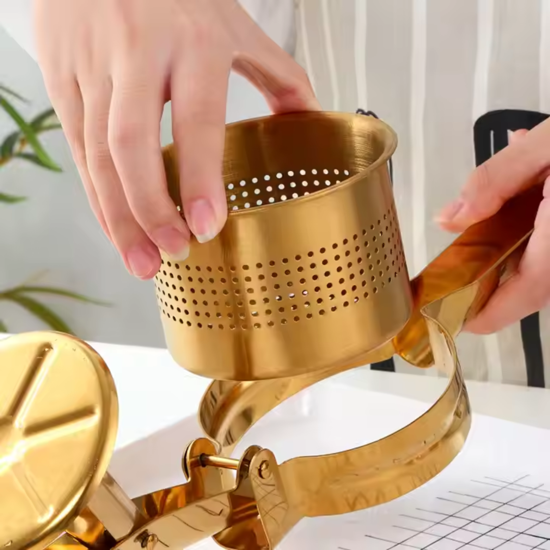 Manual Juicer and Potato Press - 3 colors - Gold, Silver, Rose Gold - Kitchen Tools (Photo 7)