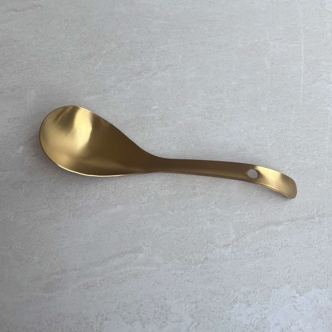 Gold Serving Spoon Multipurpose | Luxury 304 | 18/8 Stainless Steel
