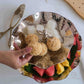 Metal Serving Tray & Stand | 2-Tier | 3-Tier | Scalloped Edge