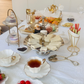 Metal Serving Tray & Stand | 2-Tier | 3-Tier | Scalloped Edge