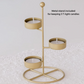 Large Tea Light Candle Holder Lantern with metal stand inside