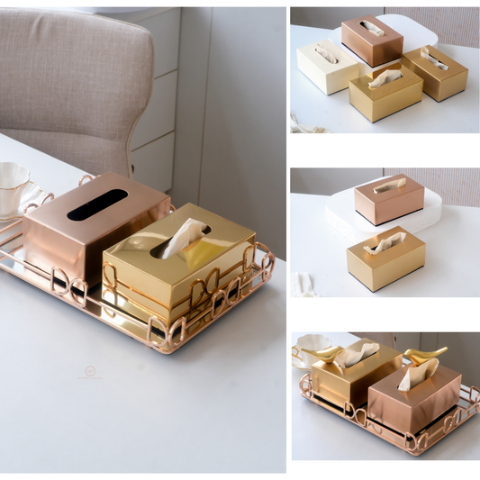 Premium decorative tissue box cover for living room and office