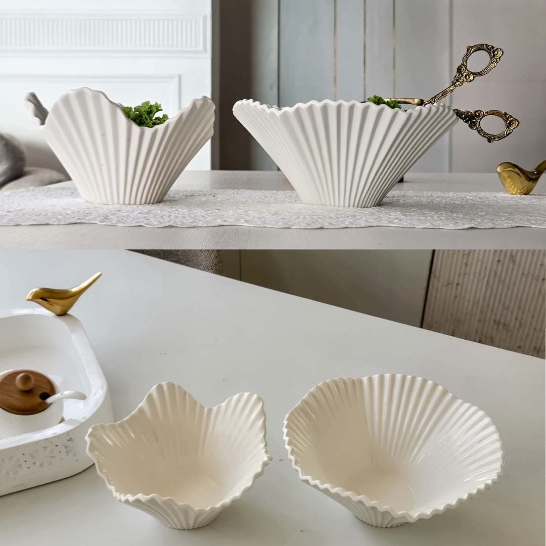 Decorative serving bowls for fruits, salads and appetizers