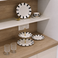 Elegant ceramic coffee cup with matching dessert plate for tea, coffee, and snacks.
