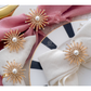 Napkin Rings | Sun Design | Metal & Stonework | Set of 4/6/8