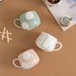 Nordic Style Porcelain Coffee Mug - Pastel Green