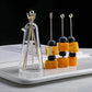 Penguin shaped borosilicate glass vase luxury home decor tableware serveware