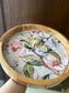 Wooden Pink Tray with Flower design