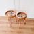 Tray cum Table - Wooden Side Table - Pastel Pink Flower design