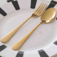 Gold Spoon and Fork | Set  of 12 | Set of 24 | 304 Stainless Steel