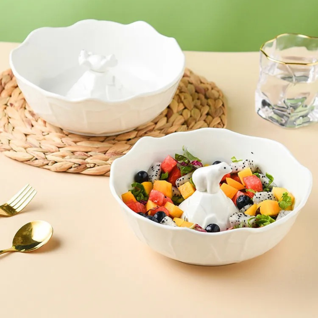 Standing Polar Bear Bowl - Salad, Pasta & Serving Bowl