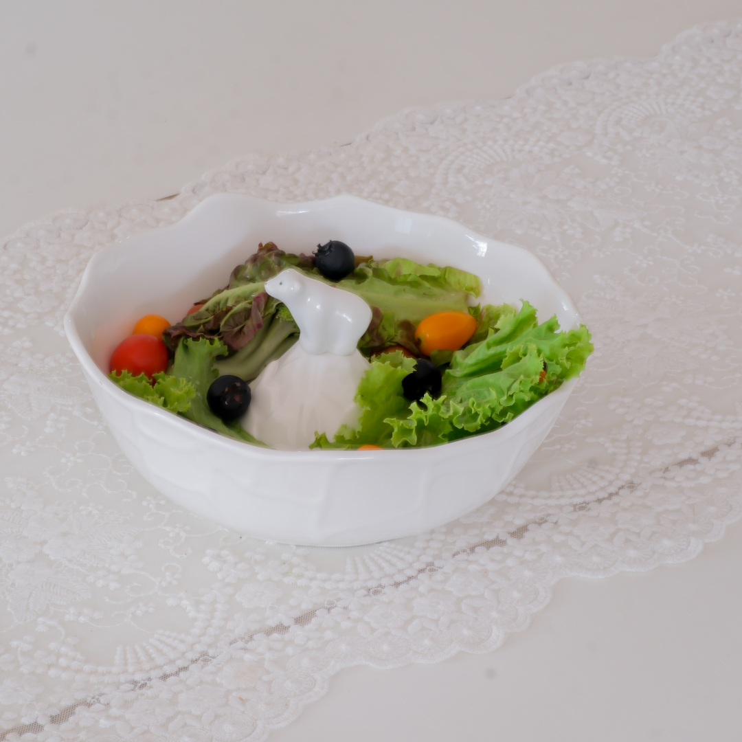 Luxury ceramic pasta and noodle bowl for home dining