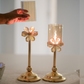 Premium crystal floral candle stand set for gifting