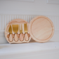 Elegant serving board for cheese platters, wine nights, parties, and festive gatherings.