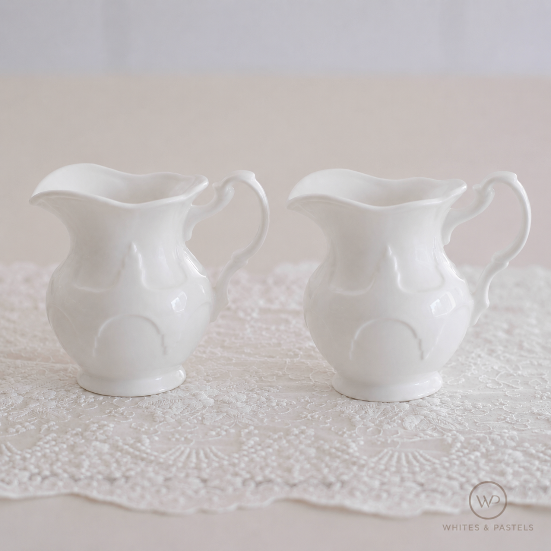 Microwave-safe ceramic milk pitcher with premium finish