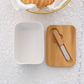 Compact butter container for refrigerator storage