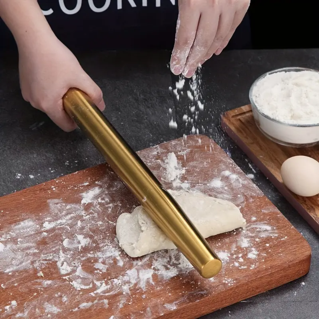Gold Rolling Pin Belan Steel
