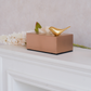 Decorative rose gold tissue box for bedside and coffee tables