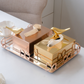 Luxury gifting tissue box with bird figurine design