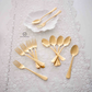 Gold Spoon and Fork | Set  of 12 | Set of 24 | 304 Stainless Steel