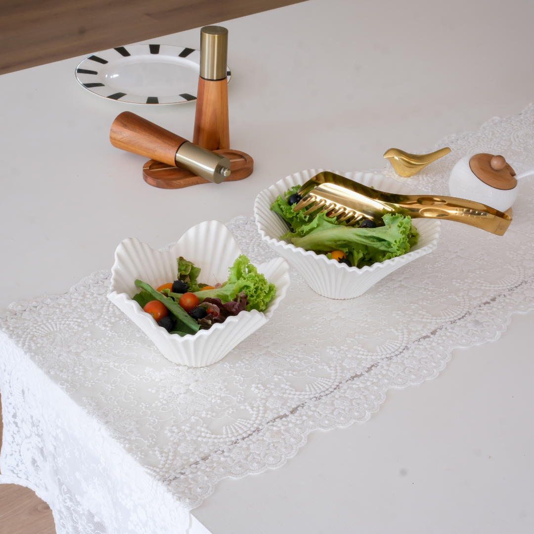 Luxury ceramic serving bowl set for table styling and Salads