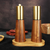 Salt Pepper Mill Grinder & Shaker Set with wooden Tray | Gold SS top