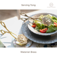 English Scissors Tong for Salad & Bread | Brass | Gold | Silver