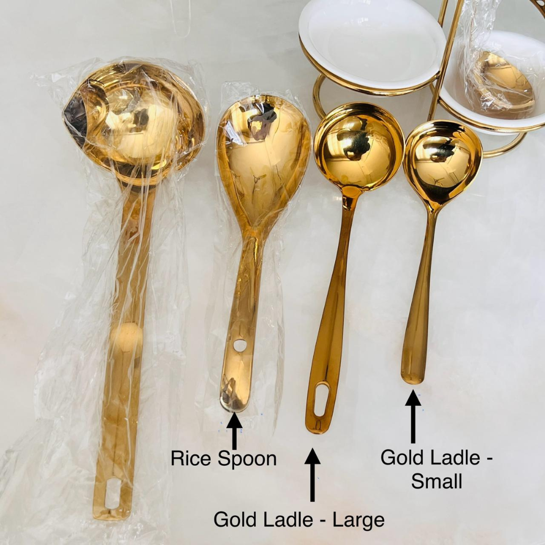 Gold Luxury Serving Spoons