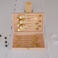 12 pc Matte finish dining cutlery set