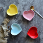 Luxury heart shaped dip bowl for sauces and chutneys