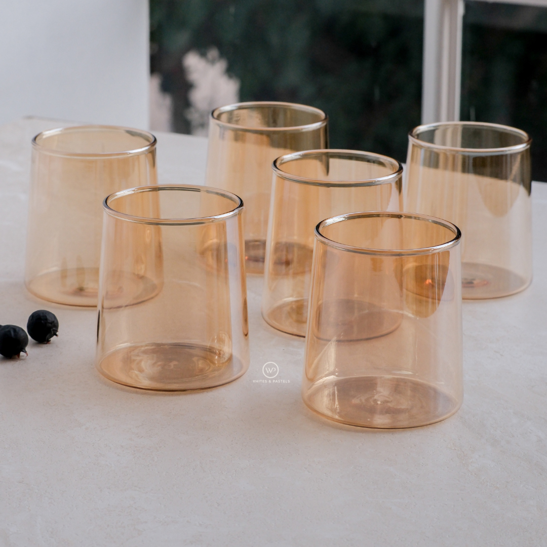 Juice glasses with luxury design