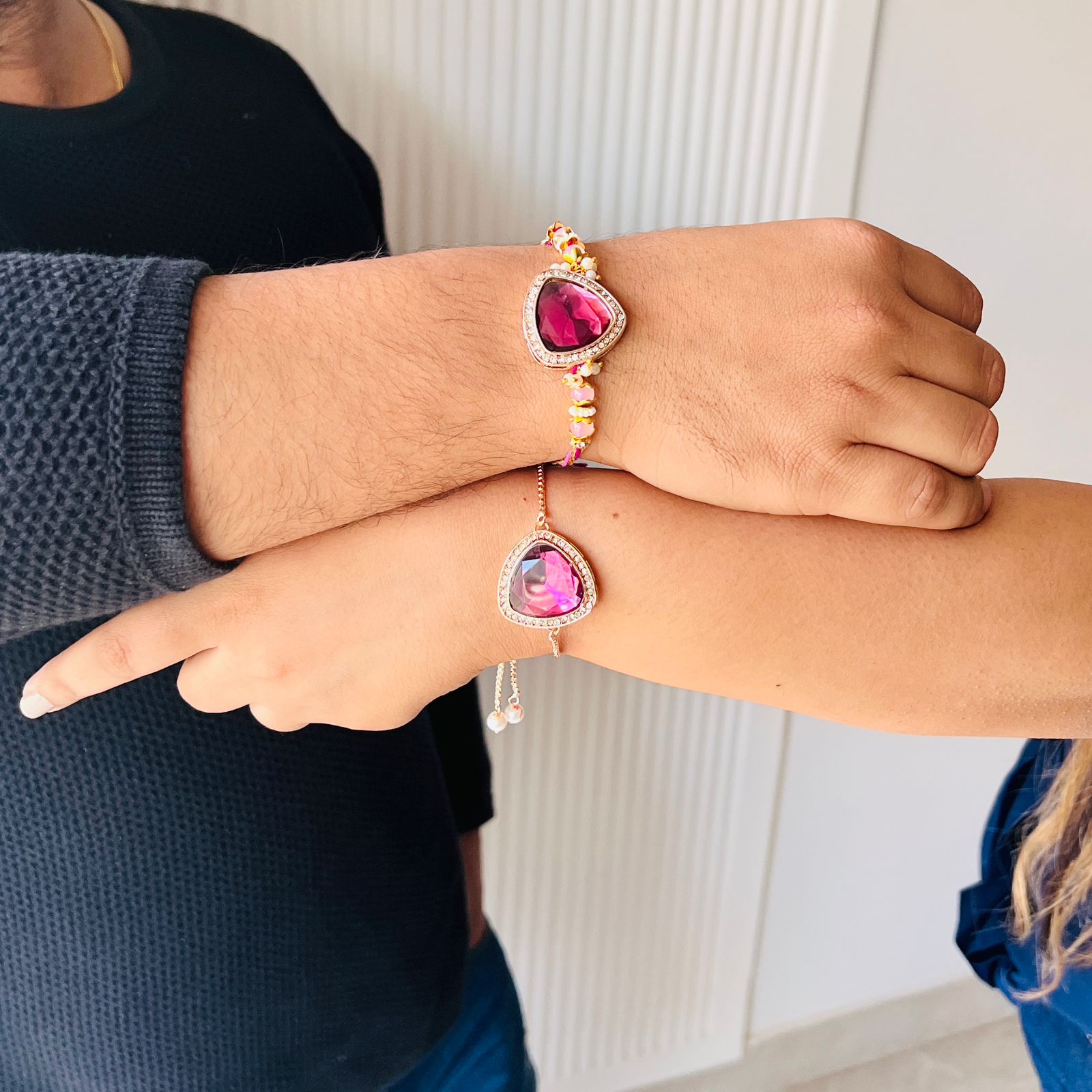 Rakhi for Bhai and Bracelet for Bhabi