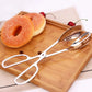 Stainless steel serving tongs to serve Donuts 