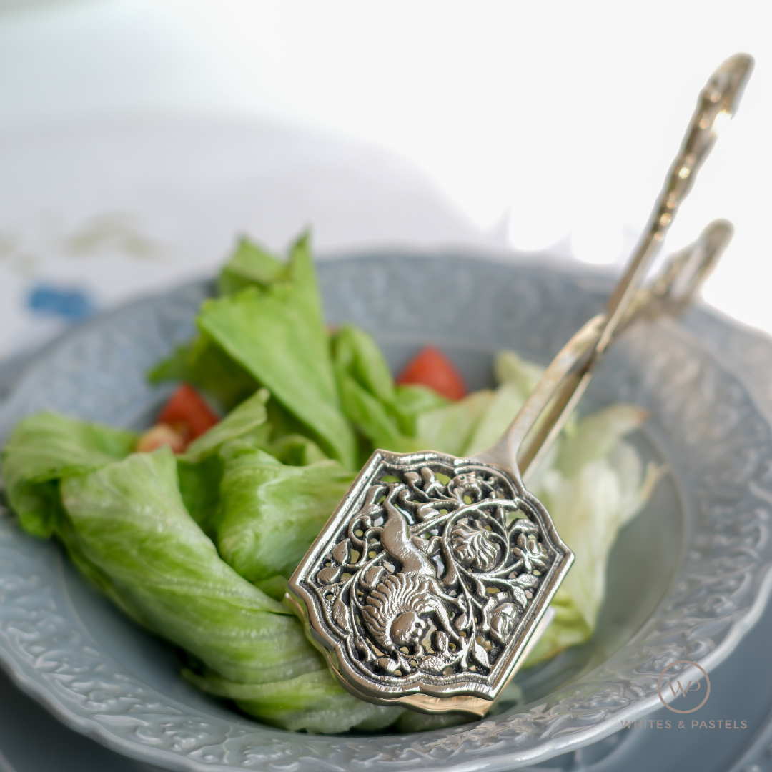 English Scissors Tong for Salad & Bread | Brass | Gold | Silver