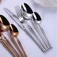 24-piece Luxury Fine-Dine Stainless Steel Cutlery - Gold or Silver option