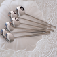 Elegant stainless steel tea and coffee spoon set