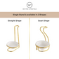 Stand for Serving Spoon - Gold & Silver - Single (Ceramic Bowl included)