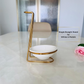 Stand for Serving Spoon - Gold & Silver - Single (Ceramic Bowl included)