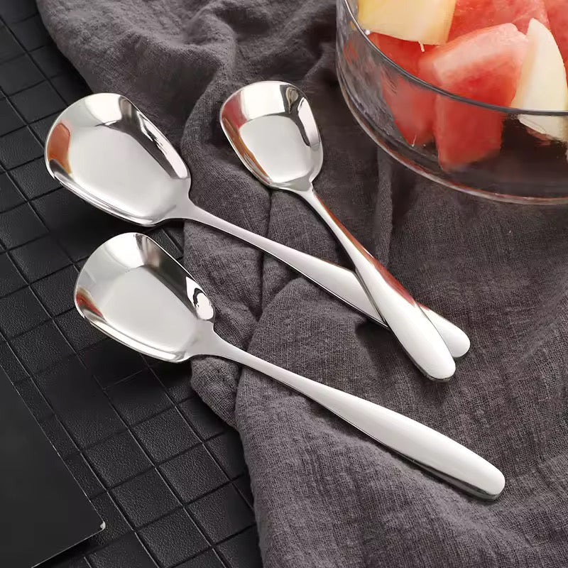 Set of 3 Small Serving Spoons - Gold & Silver option - 304 Stainless Steel (Photo 15)
