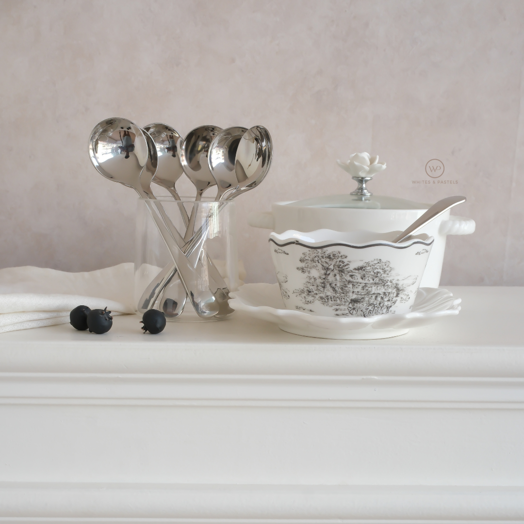 Soup Spoons | Silver & Gold | Set of 6 or 12