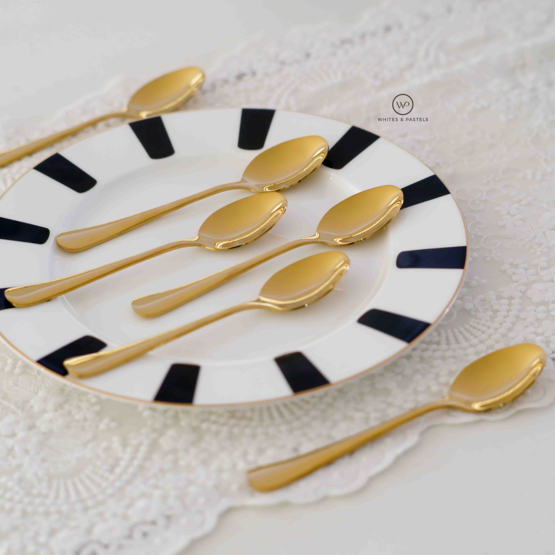 Dinner and Snack Plates - Black & White - 8 inch & 10 inch