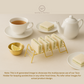 Taco and Sandwich Holder Stand with Dip Bowls | Gold & Silver | Stainless Steel