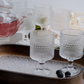 Premium textured wine and juice glasses for home dining
