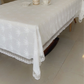 Dining Tablecloth - European Embroidered - White