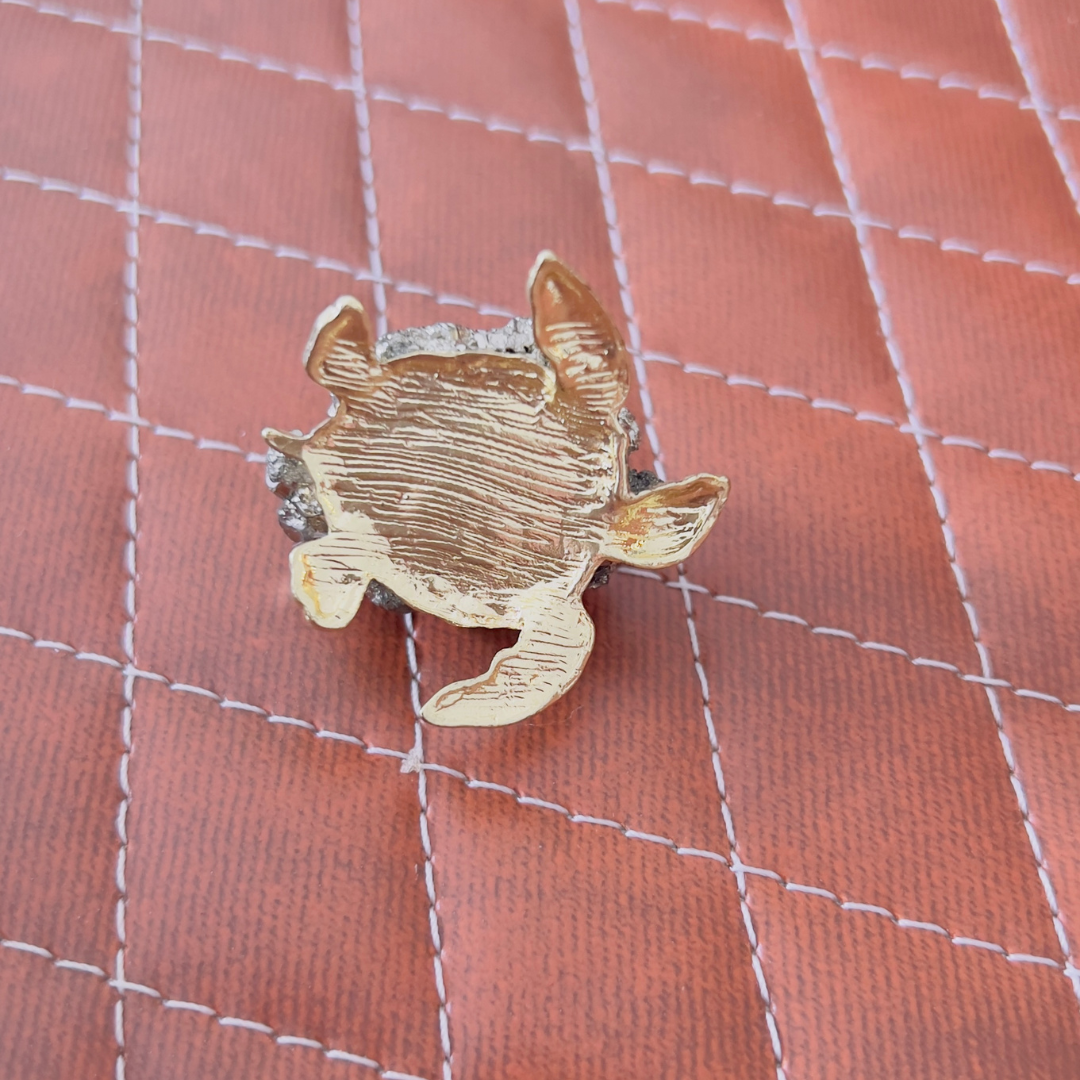 Pyrite Tortoise - Luxury Decor Ornament for Tray decor